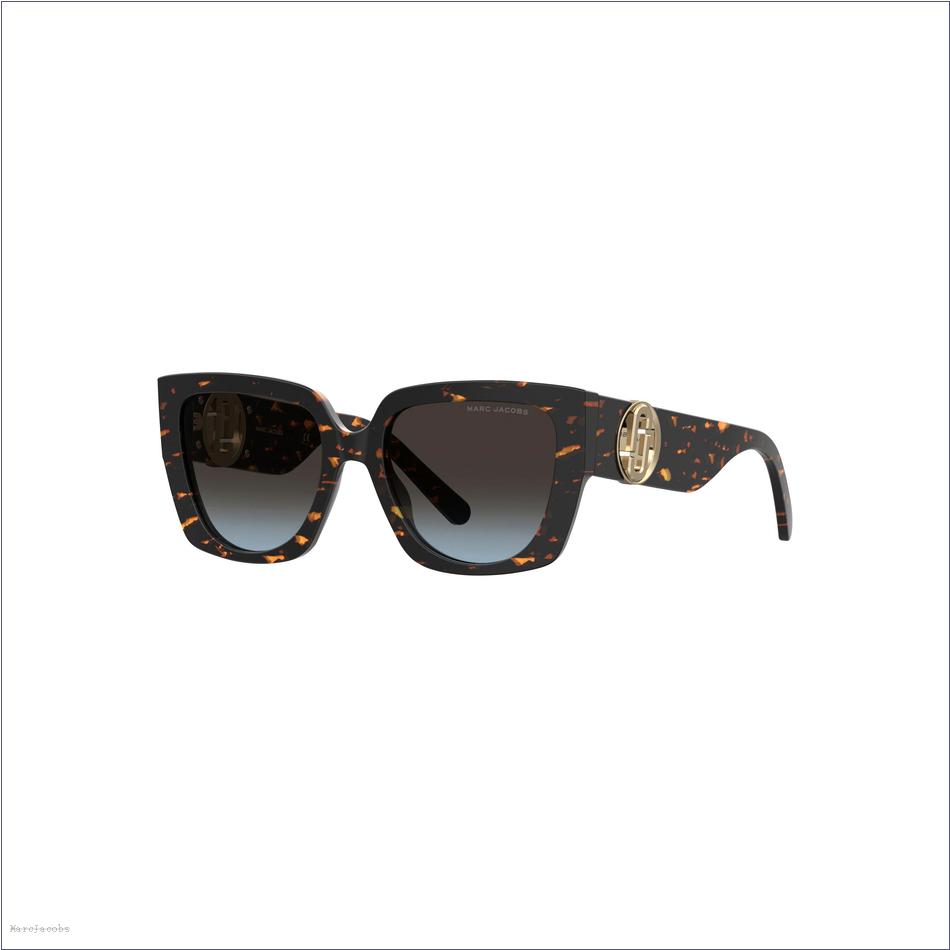  Marc Jacobs HAVANA ACCESSORIES/Sunglasses/The J Marc Square Cutout Sunglasses