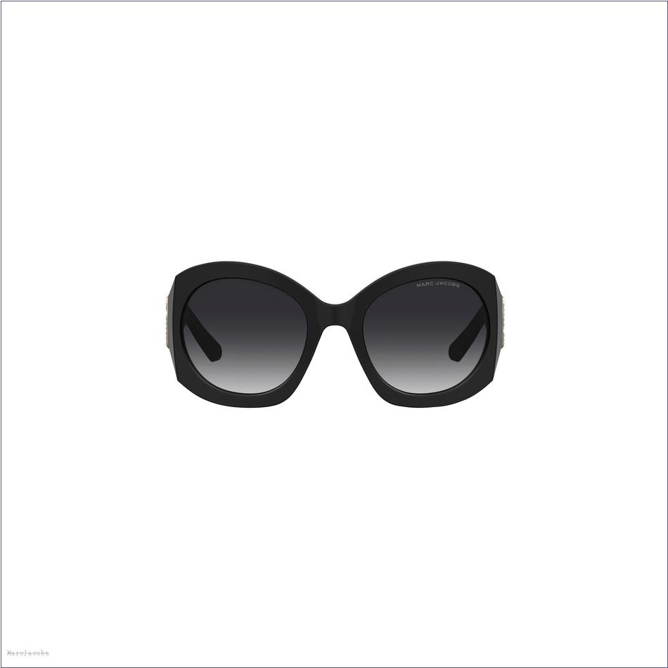  Marc Jacobs BLACK ACCESSORIES/Sunglasses/The Crystal J Marc Oversized Sunglasses