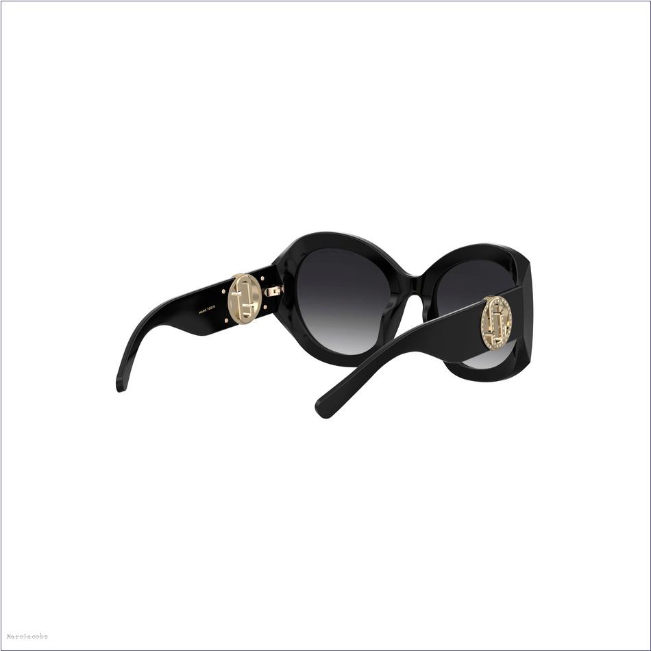  Marc Jacobs BLACK ACCESSORIES/Sunglasses/The Crystal J Marc Oversized Sunglasses