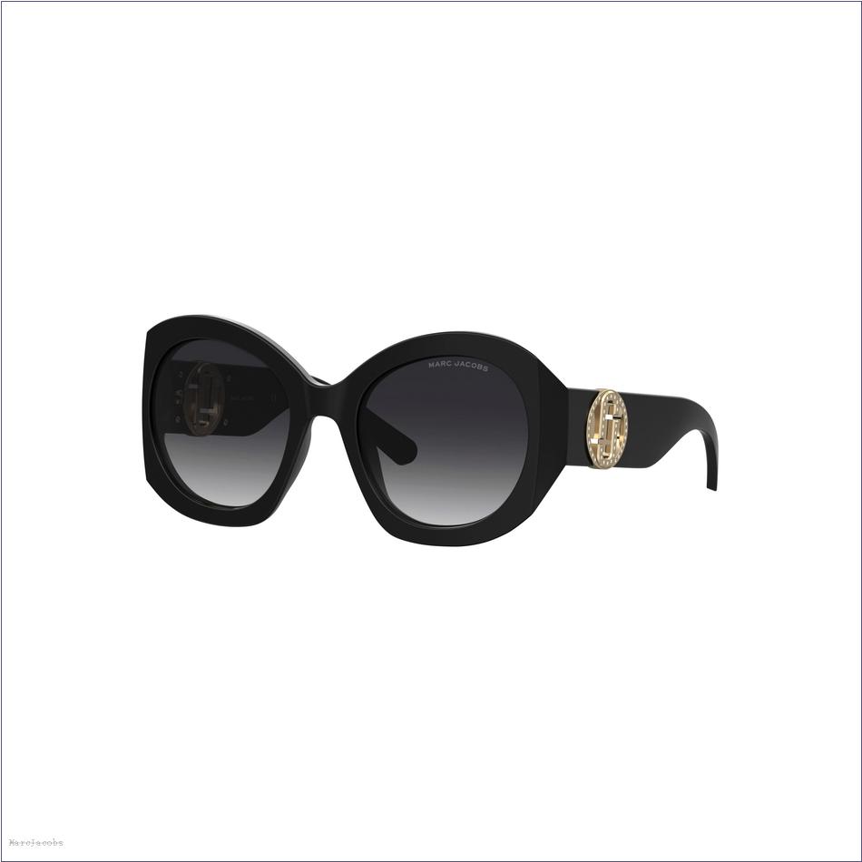  Marc Jacobs BLACK ACCESSORIES/Sunglasses/The Crystal J Marc Oversized Sunglasses