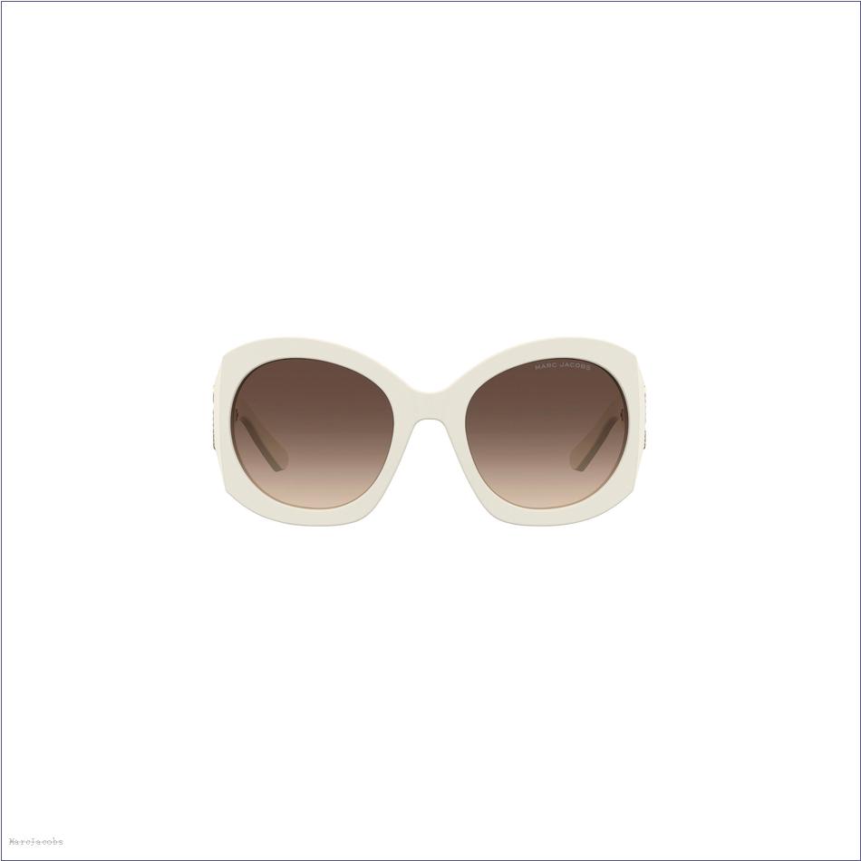  Marc Jacobs IVORY The Crystal J Marc Oversized Sunglasses