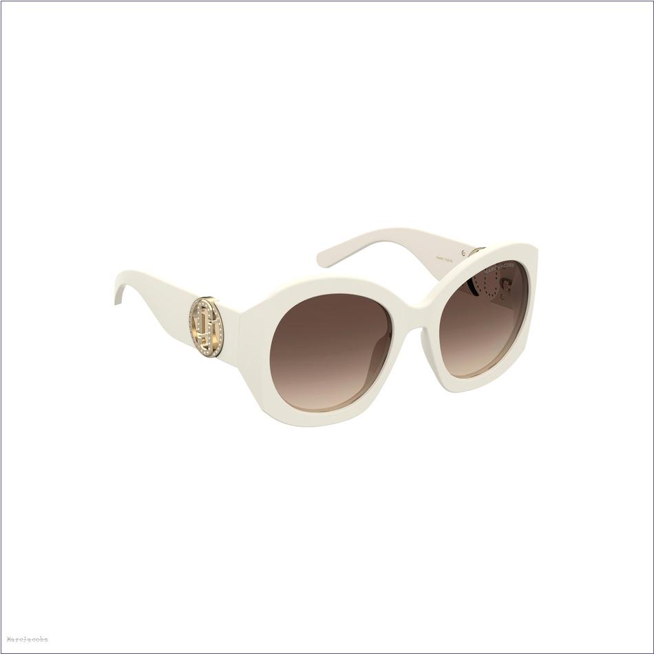  Marc Jacobs IVORY The Crystal J Marc Oversized Sunglasses