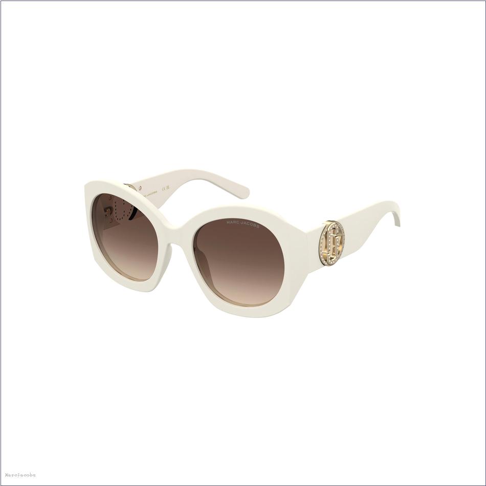  Marc Jacobs IVORY The Crystal J Marc Oversized Sunglasses