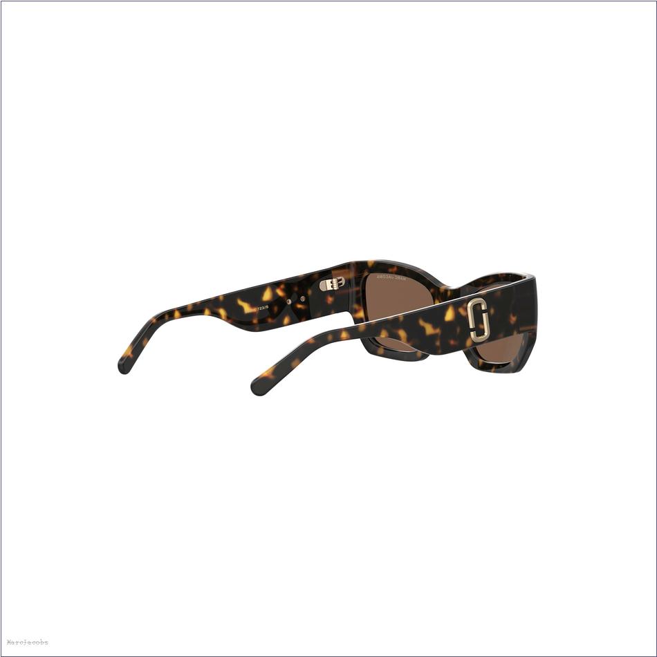  Marc Jacobs HAVANA ACCESSORIES/Sunglasses/The J Marc Square Cat Eye Sunglasses