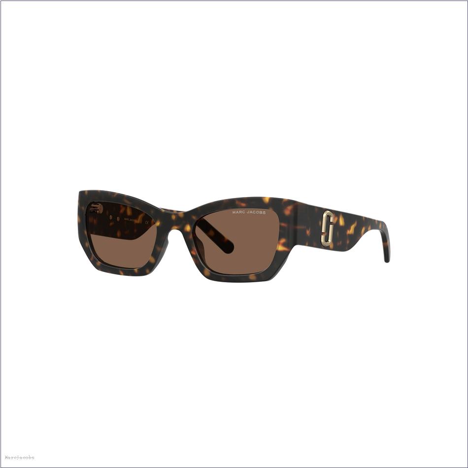  Marc Jacobs HAVANA ACCESSORIES/Sunglasses/The J Marc Square Cat Eye Sunglasses