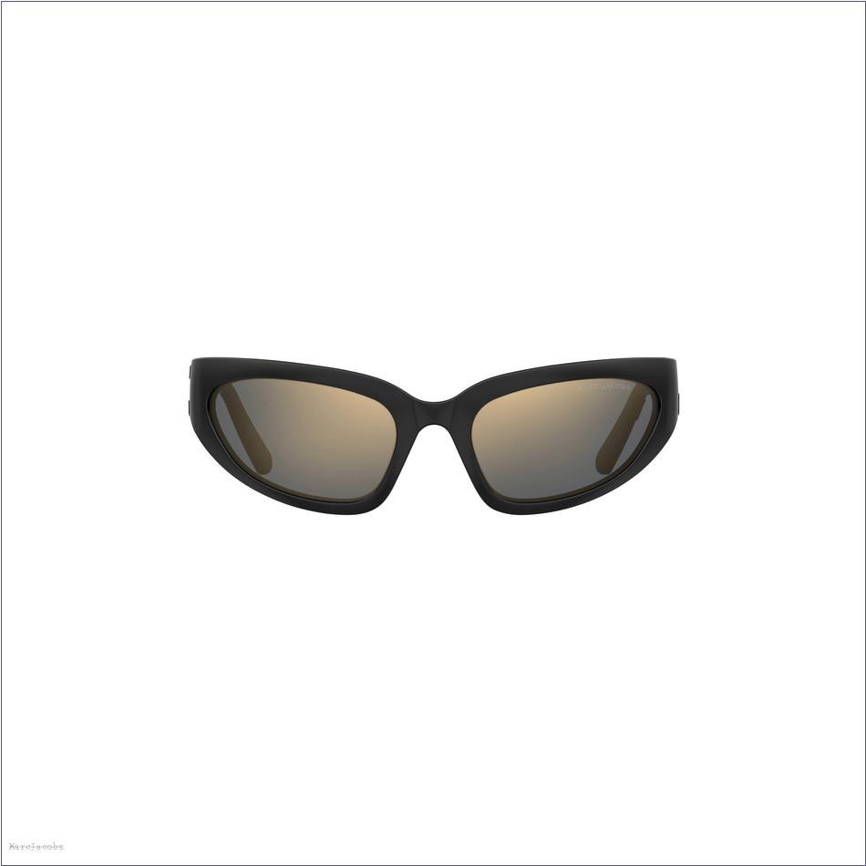  Marc Jacobs BLACK ACCESSORIES/Sunglasses/The Bold Logo Wrapped Mirrored Sunglasses