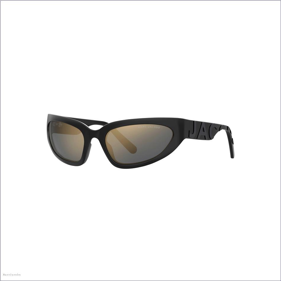  Marc Jacobs BLACK ACCESSORIES/Sunglasses/The Bold Logo Wrapped Mirrored Sunglasses