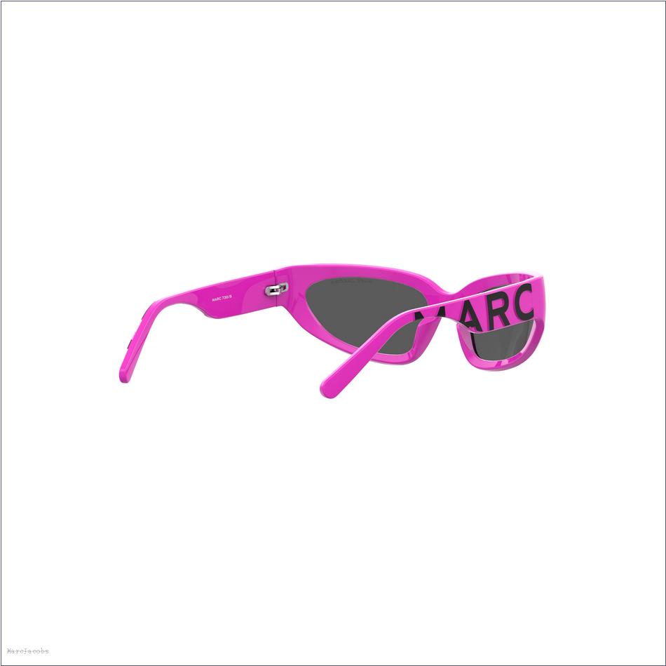  Marc Jacobs HOT PINK ACCESSORIES/Sunglasses/The Bold Logo Wrapped Sunglasses