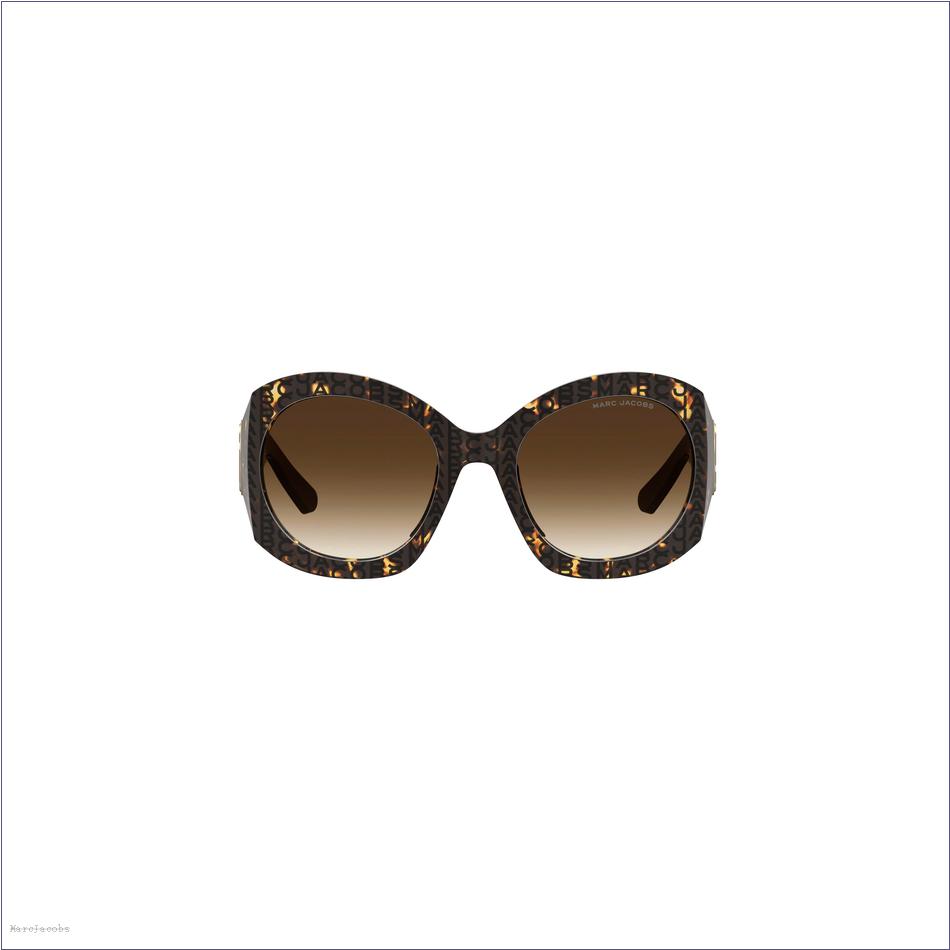  Marc Jacobs HAVANA ACCESSORIES/Sunglasses/The J Marc Monogram Round Sunglasses