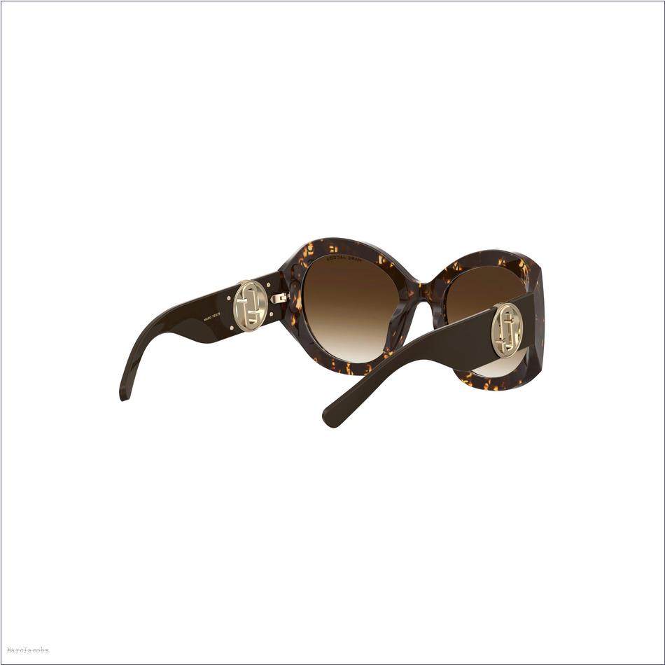  Marc Jacobs HAVANA ACCESSORIES/Sunglasses/The J Marc Monogram Round Sunglasses