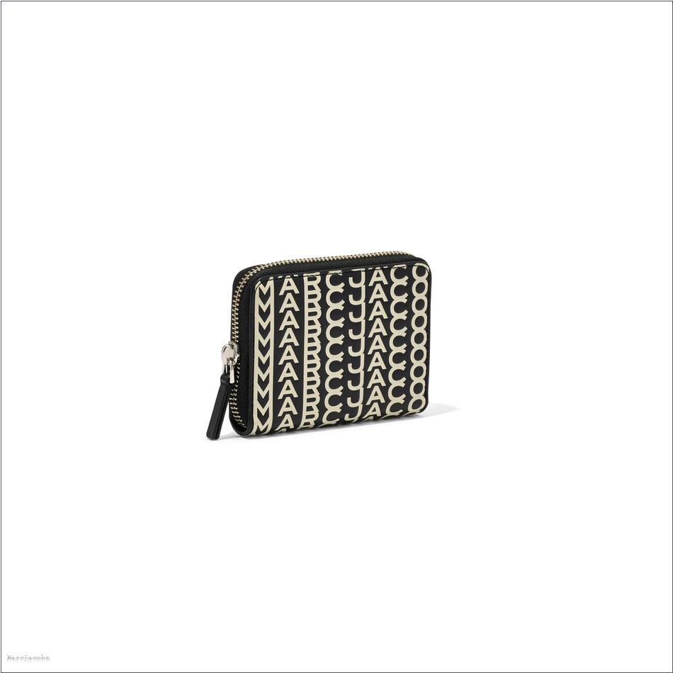  Marc Jacobs BLACK/WHITE MARCDOWN/View All Marcdown/The Monogram Leather Zip Around Wallet