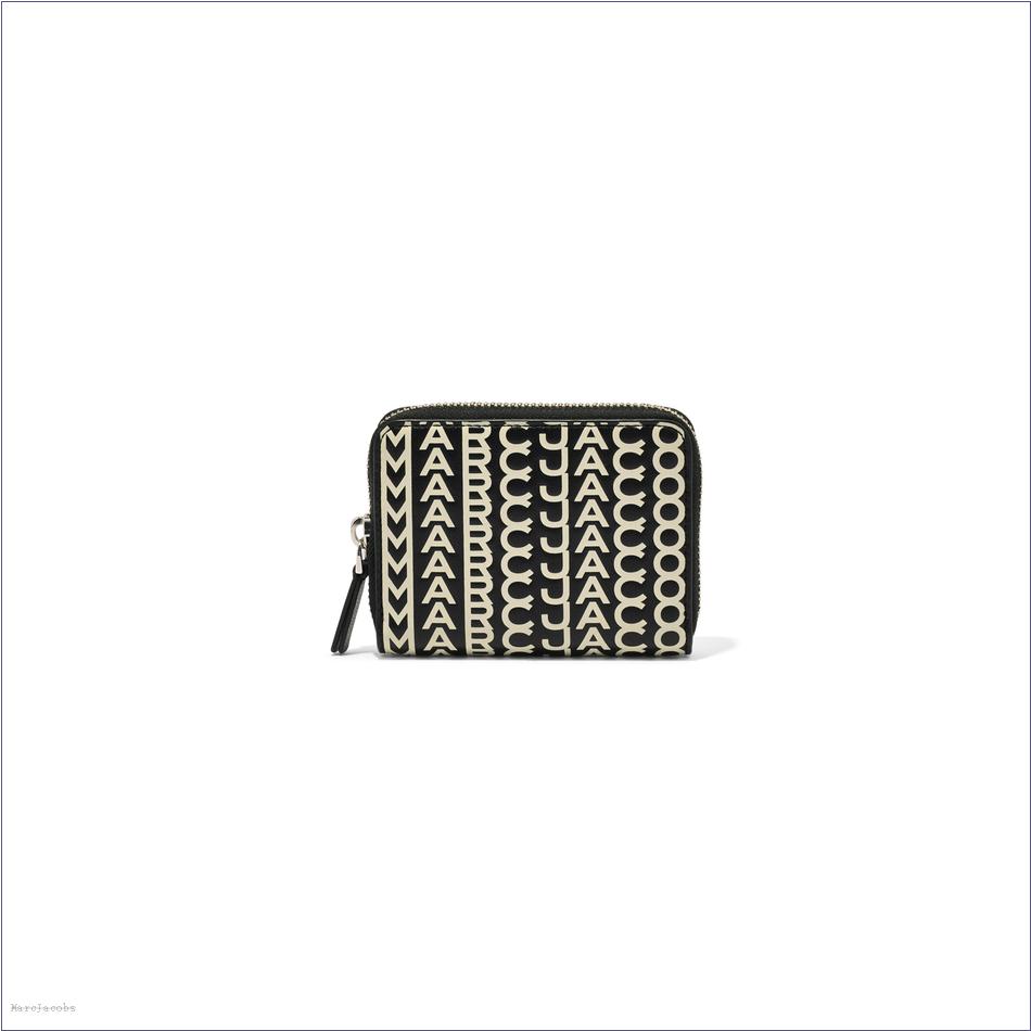  Marc Jacobs BLACK/WHITE MARCDOWN/View All Marcdown/The Monogram Leather Zip Around Wallet