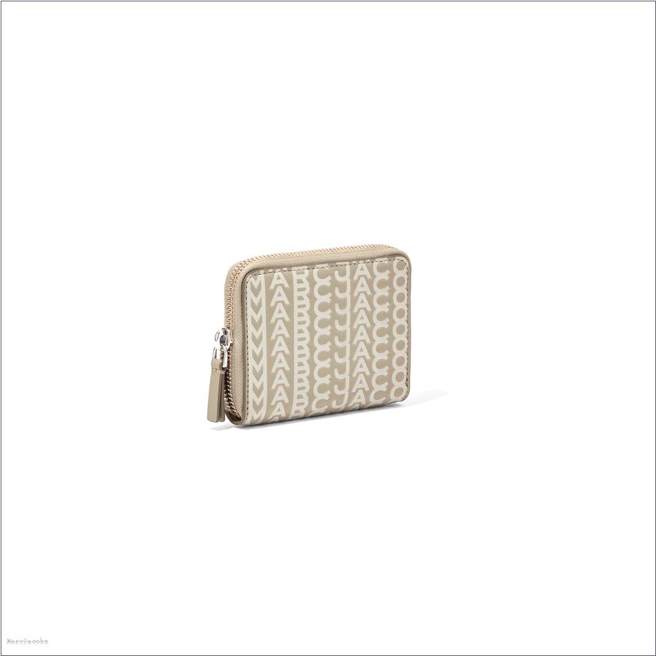  Marc Jacobs KHAKI MARCDOWN/View All Marcdown/The Monogram Leather Zip Around Wallet