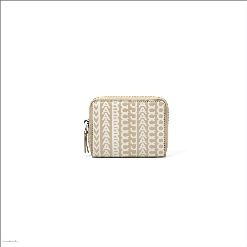  Marc Jacobs KHAKI MARCDOWN/View All Marcdown/The Monogram Leather Zip Around Wallet