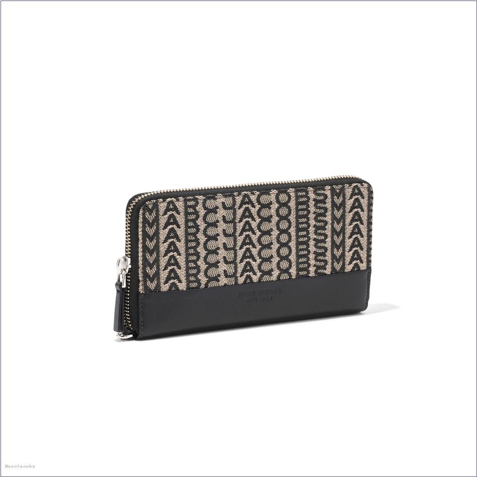  Marc Jacobs BEIGE MULTI MARCDOWN/View All Marcdown/The Monogram Jacquard Continental Wristlet Wallet