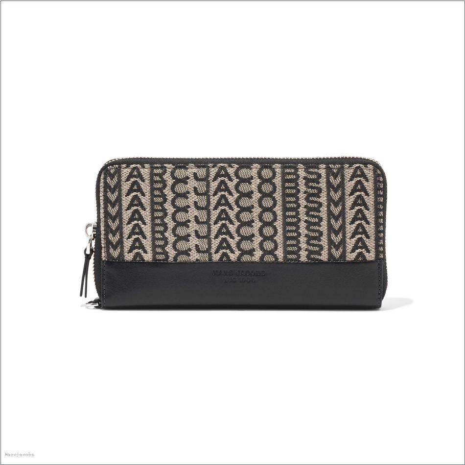  Marc Jacobs BEIGE MULTI MARCDOWN/View All Marcdown/The Monogram Jacquard Continental Wristlet Wallet