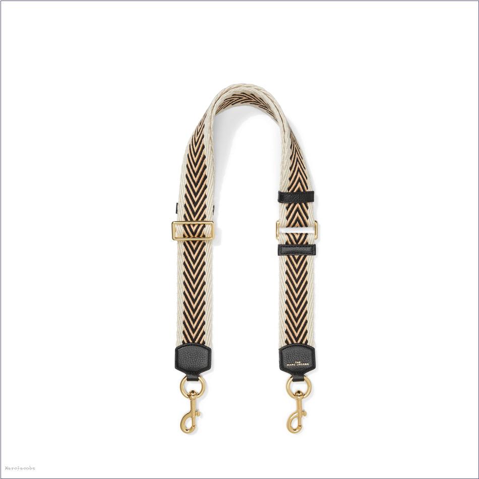  Marc Jacobs BLACK MULTI ACCESSORIES/Straps/The Arrow Webbing Strap