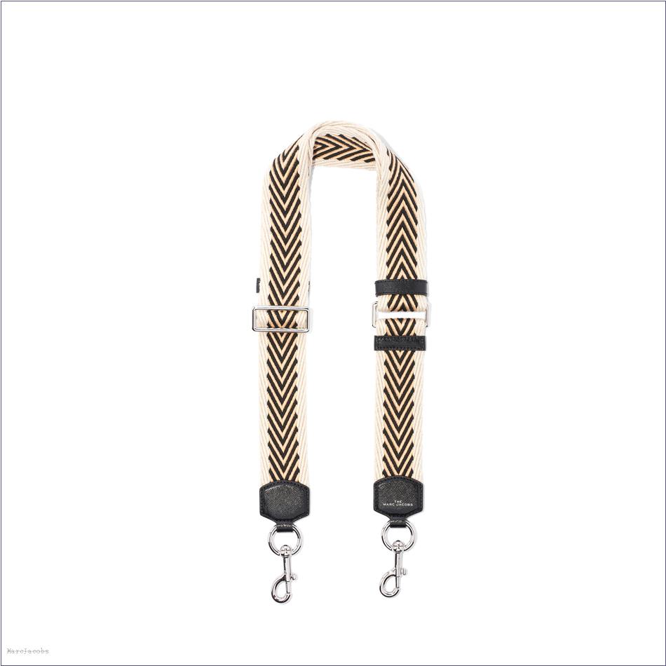  Marc Jacobs BLACK MULTI/NICKEL ACCESSORIES/Straps/The Arrow Webbing Strap